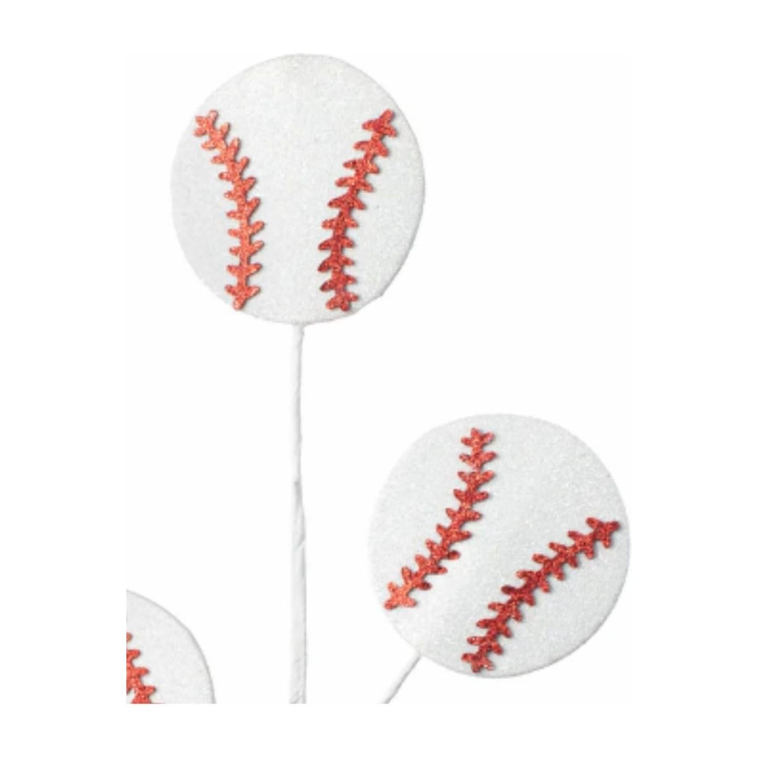 25" Glitter Baseballs Spray