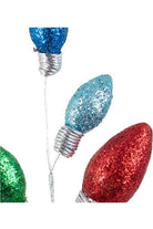 Shop For 25" Glitter Christmas Lightbulbs: Multi