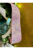 Shop For 2.5" Glitter Confetti Ribbon: Pink (10 Yards) 88 - 4272