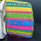 Shop For 2.5" Glitter Fun Satin Stripe Ribbon: Multi (10 Yards)