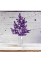 Shop For 25" Glitter Hemlock Spray: Purple