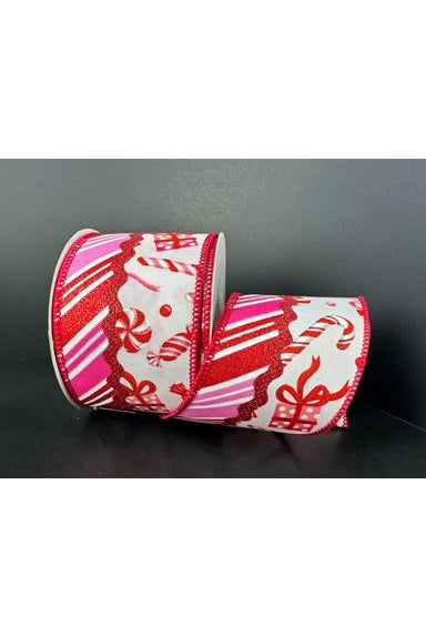 Shop For 2.5" Glitter Loopy Ric Rac Ribbon: Red, Pink and White (10 Yards) 76471 - 40 - 03