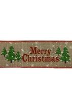 Shop For 2.5" Glitter Merry Christmas Ribbon: Natural (10 Yards)