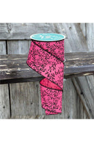 Shop For 2.5" Glitter Mini Leaf Vines Ribbon: Pink/Black (10 Yards)