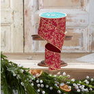 Shop For 2.5" Glitter Mini Leaf Vines Ribbon: Wine/Gold (10 Yards)