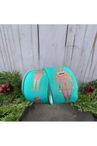 Shop For 2.5" Glitter Nutcracker Ribbon: Pink & Teal (10 Yards)