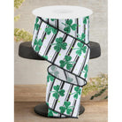 Shop For 2.5" Glitter Shamrock Ribbon: Dots/Stripes (10 Yards)