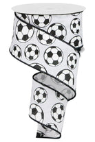 Shop For 2.5" Glitter Soccer Ball Ribbon: White (10 Yards) (Copy)