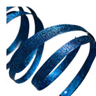Shop For 25" Glitter Spiral Ribbon Spray: Midnight Blue