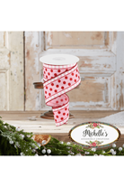 Shop For 2.5" Glitter Stripes Polka Dot Ribbon: Red & Pink (10 Yards)