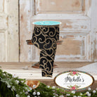 Shop For 2.5" Glitter Swirl Ribbon: Black/Gold (10 Yards)