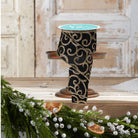 Shop For 2.5" Glitter Swirl Ribbon: Black/Gold (10 Yards)