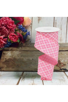 Shop For 2.5" Glittered Argyle Ribbon: Pink (10 Yards)