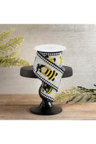 Shop For 2.5" Gnome Bumble Bee Ribbon: White (10 Yards)