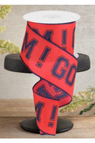 Shop For 2.5" Go Team Ribbon: Red & Navy Blue (10 Yards)