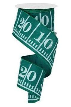 Shop For 2.5" Green Football Field Marker Ribbon (10 Yards) at Michelle's aDOORable Creations