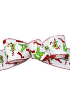 Shop For 2.5" Green Monster Legs Ribbon: Red (10 Yards) at Michelle's aDOORable Creations