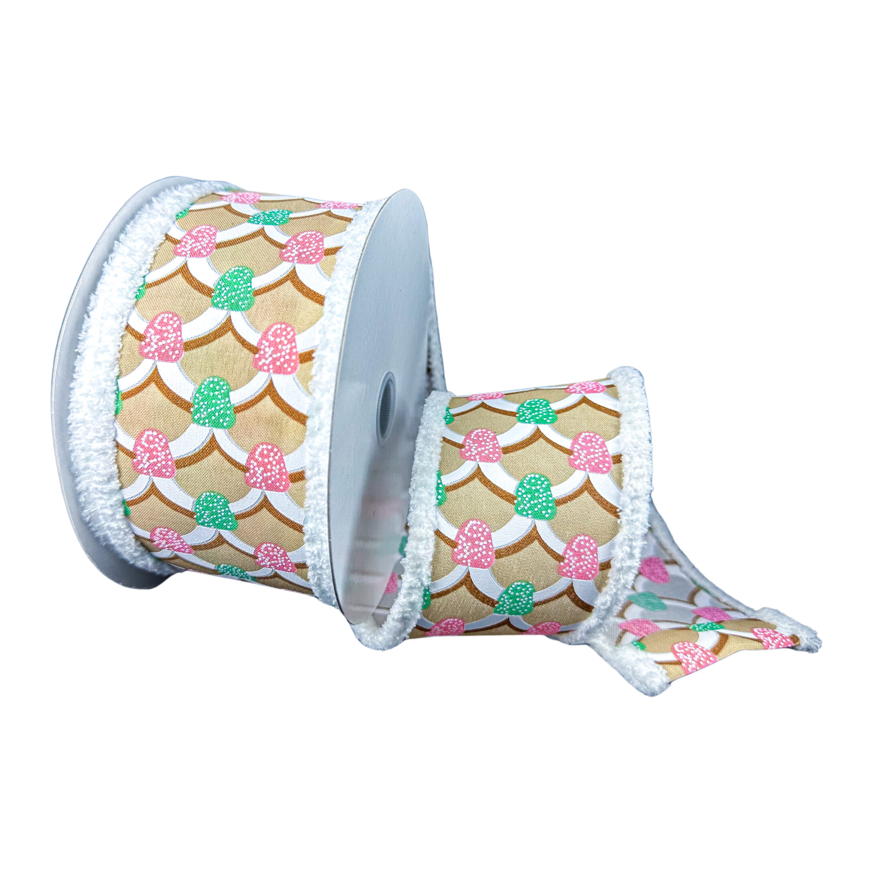 Shop For 2.5" Gumdrop Gingerbread Roof Drift Ribbon: Pastel (10 Yards)