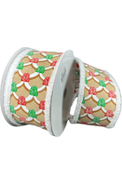 Shop For 2.5" Gumdrop Gingerbread Roof Drift Ribbon: Red/Green (10 Yards)