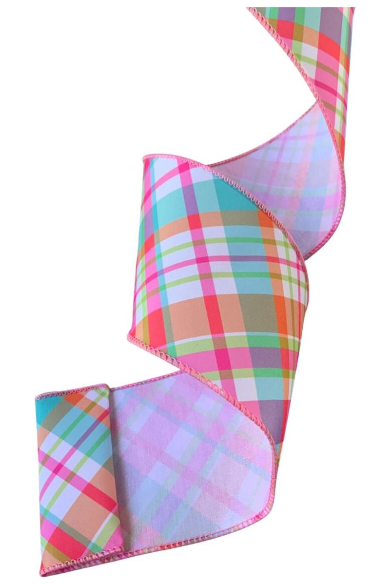 Shop For 2.5" Gumdrop Plaid Ribbon: Multi (10 Yards)