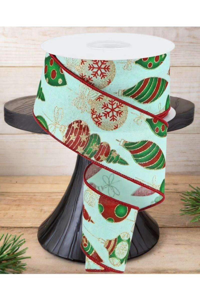 Shop For 2.5" Hanging Christmas Ornament Ribbon: Mint Green (10 Yards)