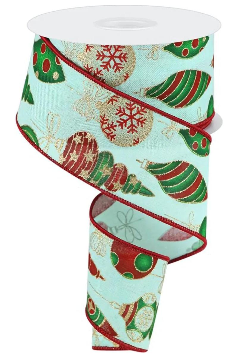 Shop For 2.5" Hanging Christmas Ornament Ribbon: Mint Green (10 Yards)