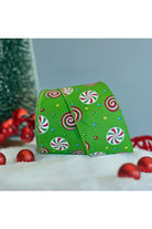 Shop For 2.5" Hard Candy Ribbon: Green (10 Yards) at Michelle's aDOORable Creations