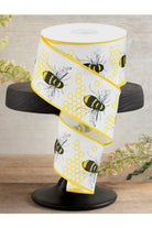 Shop For 2.5" Honey Bee Royal Ribbon: White (10 Yards)