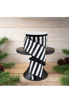 Shop For 2.5" Horizontal Black & White Stripe Ribbon (10 Yard)