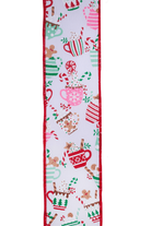 Shop For 2.5" Hot Cocoa Mugs Ribbon: White (10 Yards)
