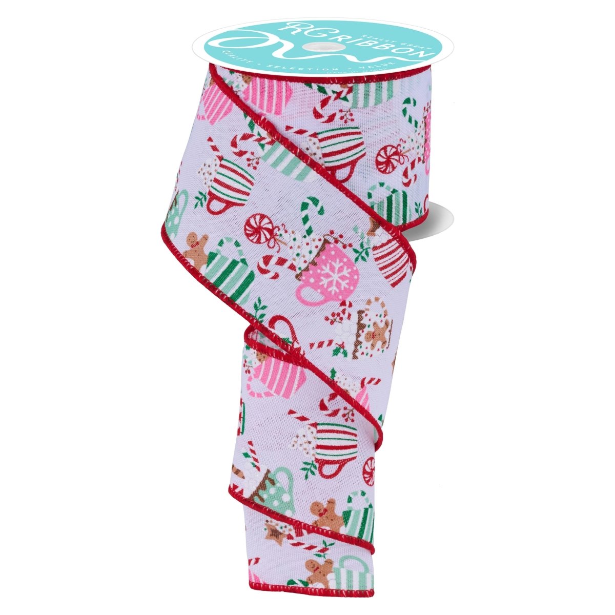Shop For 2.5" Hot Cocoa Mugs Ribbon: White (10 Yards)
