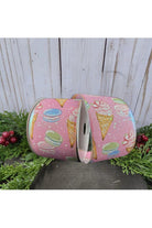 Shop For 2.5" Ice Cream Macarons Ribbon: Pink (10 Yards)