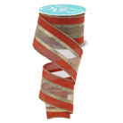 Shop For 2.5 inch Royal Burlap Mesh Ribbon: Rust/Gold (10 Yards)