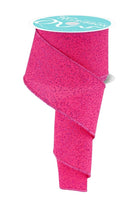 Shop For 2.5" Irregular Spotted Glitter Ribbon: Fuchsia (10 Yards)