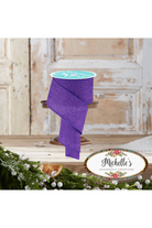 Shop For 2.5" Irregular Spotted Glitter Ribbon: Purple (10 Yards)