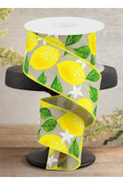 Shop For 2.5" Lemon On Royal Ribbon: Natural (10 Yards)