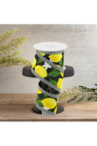 Shop For 2.5" Lemon Thin Stripes Ribbon: Black (10 Yards)