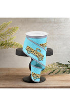 Shop For 2.5" Leopard Truck Gingham Edge Ribbon: Teal (10 Yards)