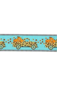 Shop For 2.5" Leopard Truck Stripe Edge Ribbon: Teal (10 Yards)