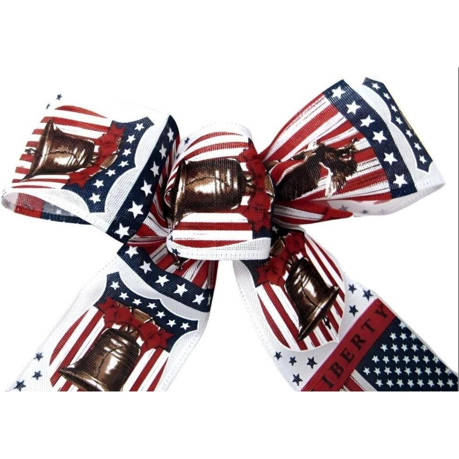2.5" Liberty Bell Ribbon: White (10 Yards)