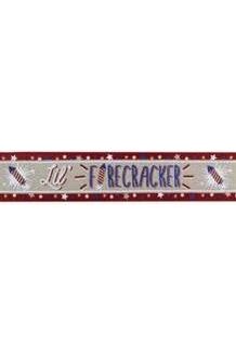 Shop For 2.5" Lil Firecracker Patriotic Ribbon: Natural (10 Yards)