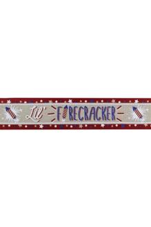 Shop For 2.5" Lil Firecracker Patriotic Ribbon: Natural (10 Yards)