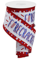 Shop For 2.5" Lil Firecracker Patriotic Ribbon: White (10 Yards)