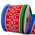 Shop For 2.5" Loop Patterns Ribbon: Red & Green (10 Yards)