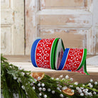 Shop For 2.5" Loop Patterns Ribbon: Red & Green (10 Yards)
