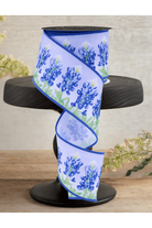 Shop For 2.5" LS Bluebonnets Ribbon: White (10 Yards)