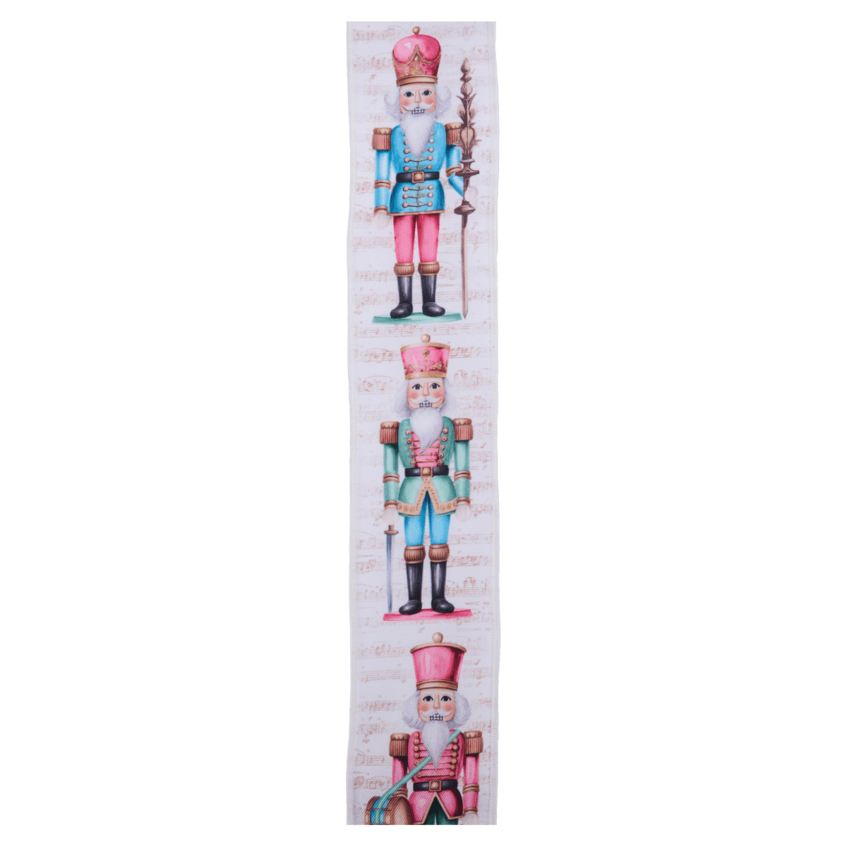 Shop For 2.5" LS Nutcracker Ribbon: Ivory/Pink (10 Yards)