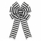 Shop For 2.5" Medium Horizontal Striped Ribbon: Black/White (10 Yard)