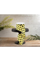 Shop For 2.5" Medium Polka Dots: Yellow & Black (10 Yards)