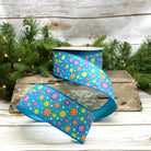 Shop For 2.5" Merry and Bright Snowflake Ribbon: Blue (25 Yards)